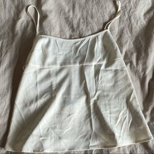URBAN OUTFITTERS strappy white silk tank top